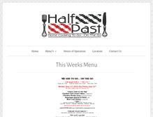 Tablet Screenshot of halfpastinc.com